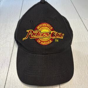 Motorcycle Riders Club of America Black Buckle Back Cap Life Member Edition